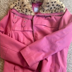 Pink Wilson’s Leather’s leather Jacket
